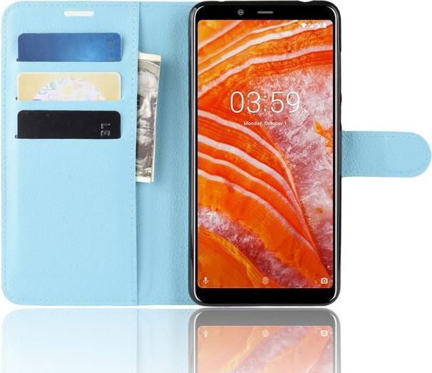 Actual product image MU Classic Litchi Leather Bookcover Series (Nokia 3.1 Plus)