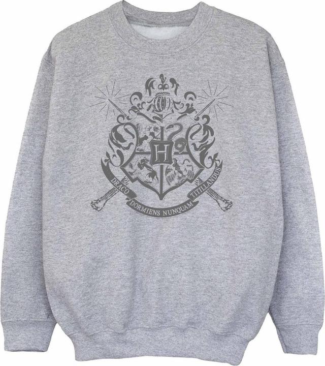 Produktbild Mädchen Hogwarts Wappen Zauberstäbe Sweatshirt (140, 146)