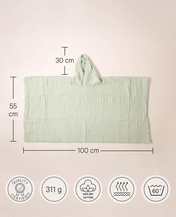 Immagine prodotto Esmée Accappatoio per bambini, Poncho (86, 92)