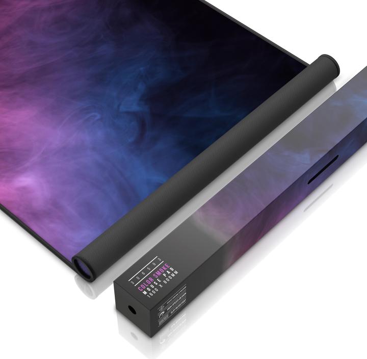 Actual product image Titanwolf Gaming mouse pad, XXXL speed gaming mouse mat, mouse pad extra large surface of 1600 x 800mm, Smoke (XXL)