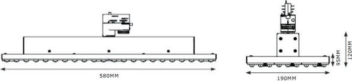 Actual product image Synergy 21 LED RailLine Light plate Track Standard DA nw (9300 lm)