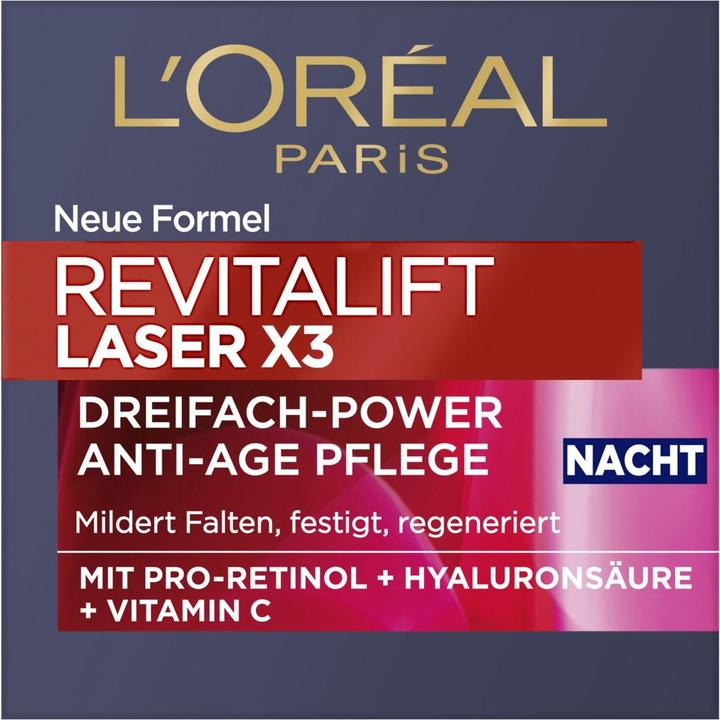 Produktbild L'Oréal Paris L'Oréal, Revitift Laser x3 CIA, Nachtcreme, 50 ml (50 ml)