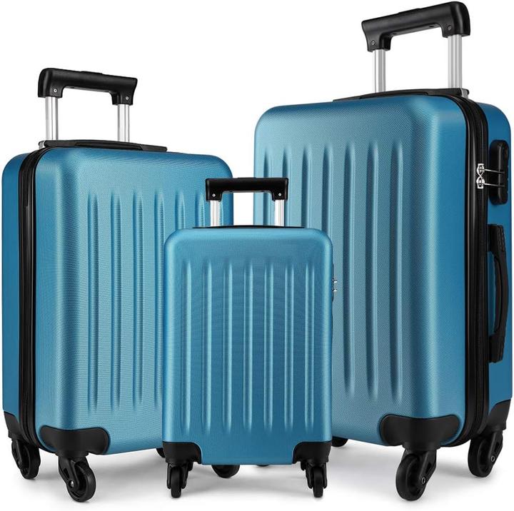 Image du produit Kono Kofferset Trolley Hartschale mit 4 Rollen (85 l, Bagage à main (jusqu'à 50l), M (50 - 90l))