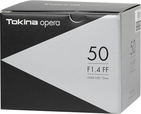 Actual product image Tokina Opera 50mm 1.4 FF, Canon (Canon EF, full size)
