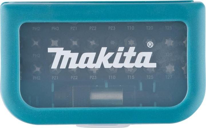 Actual product image Makita P-73374 Set 31 pieces (Hexagon socket TX M10, Hexagon socket TX M15, Hexagon socket TX M20, Cross Phillips PH M1, Cross Phillips PH M2, Hexagon socket TX M25, Hexagon socket TX M27, Hexagon socket TX M40, Cross Pozidriv PZ M1, Cross Pozidriv PZ M2, Cross Pozidriv PZ M3, Hexagon socket TX M30, Hexagon socket TX M8)