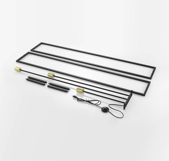 Image du produit Lindby Tiliane Lampadaire cage, noir, 3 flammes (E27)