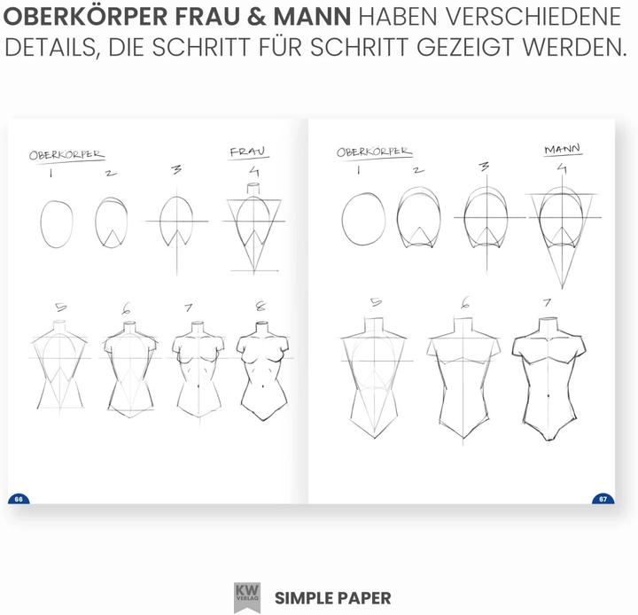 Produktbild SimplePaper Manga zeichnen lernen für Anfänger & Fortgeschrittene (Deutsch, SimplePaper, Knecht & Walde GbR|K & W Verlag|SimplePaper, 2022)