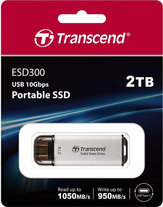 Actual product image Transcend ESD300 (2000 GB, USB-C)
