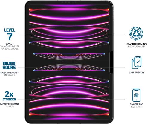 Image du produit Eiger Mountain Glass Clear (1 pièce(s), iPad Pro 13 2024 (M4), iPad Air 13 2024 (M2))