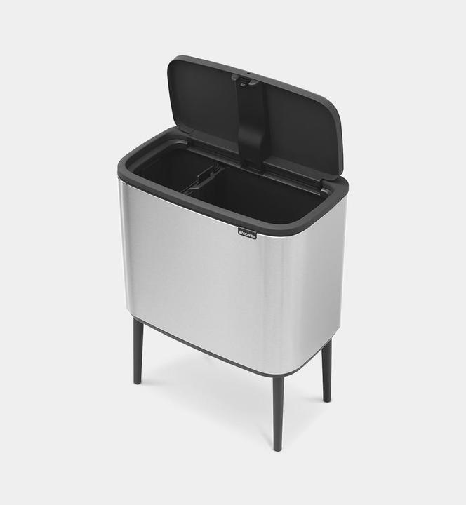 Immagine prodotto Brabantia Cestino per la raccolta differenziata con pulsante, argento (31 62 27) (34 l)
