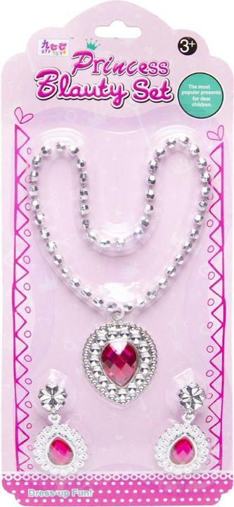 LG-Imports Prinzessinnen Kinder Schmuck-Set 3 teiliges Set (Kunststoff, Schmucksteine)