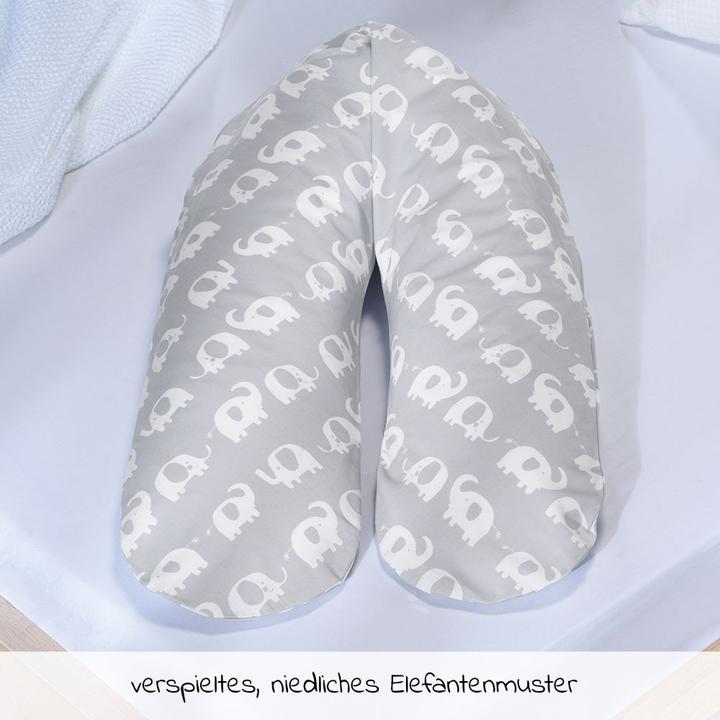 Actual product image Theraline Nursing pillow "The Comfort" with micro pearl filling incl. cover 180 cm (34 cm)