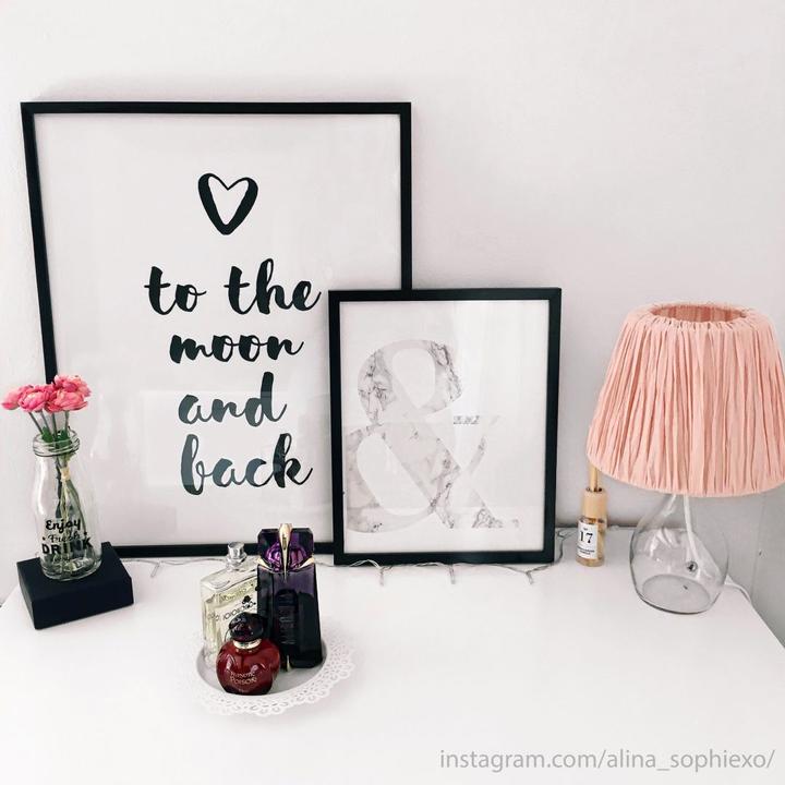 Produktbild Trenddeko Love to the moon and back (50 x 60 cm)