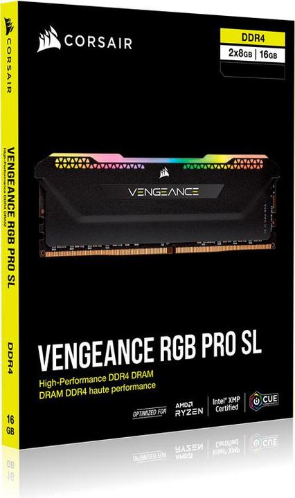 Actual product image Corsair Vengeance RGB Pro SL (2 x 8GB, 3600 MHz, DDR4-RAM, DIMM)