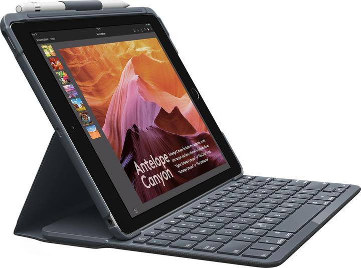 Image du produit Logitech slim folio (CH, iPad 2017 (5e gène), iPad 2018 (6e gén.))