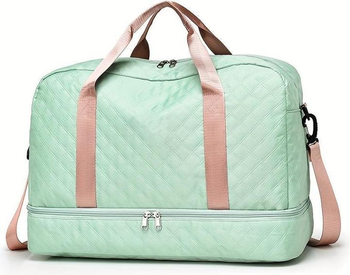 Image du produit Only-Bags.Store Sac à bagages léger Argyle modèle, grande capacité Travel Duffle Bag, Portable Overnight