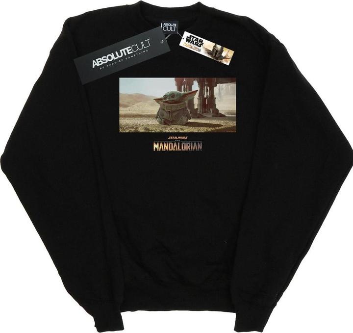 Actual product image Star Wars Mens The Mandalorian The Child Concept Art Sweatshirt (5XL)