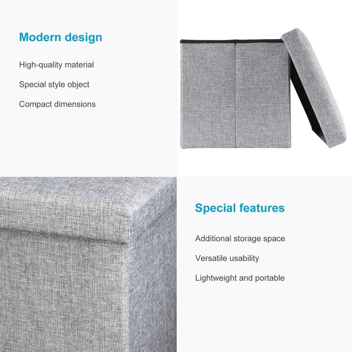 Actual product image Intirilife Cube seat ALASKA GREY