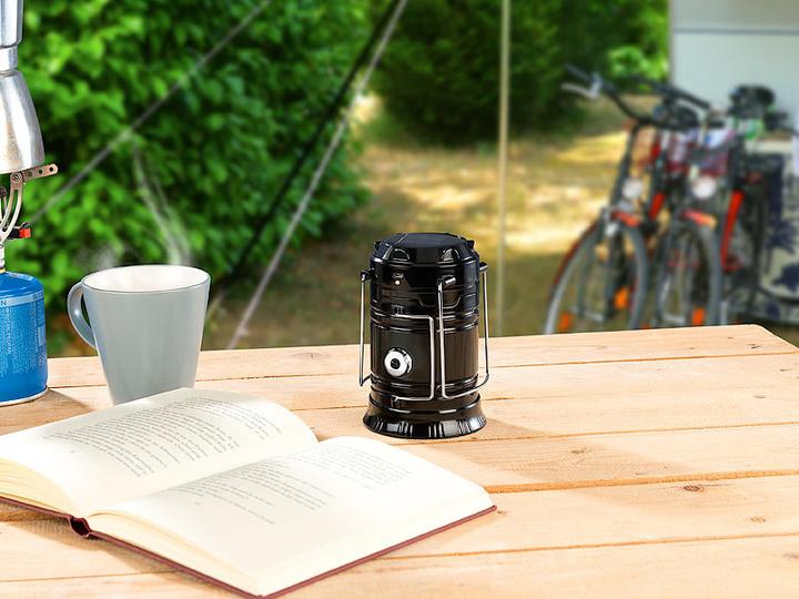 Produktbild Semptec 3in1-Solar-LED-Camping-Laterne mit Powerbank-Funktion