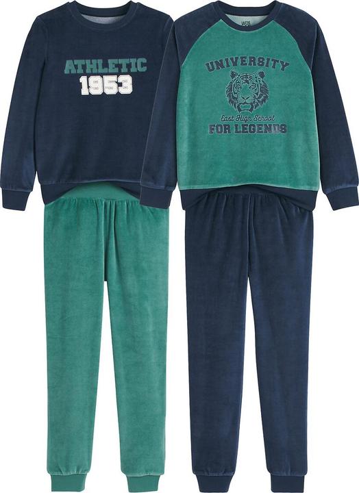 Actual product image La Redoute Collections Velvet 2-pack Pyjamas (102)