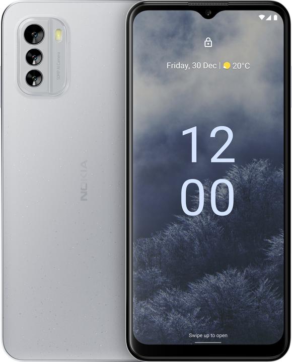 Nokia G60 (128 GB, Ice, 6.58", SIM + eSIM, 50 Mpx, 5G)