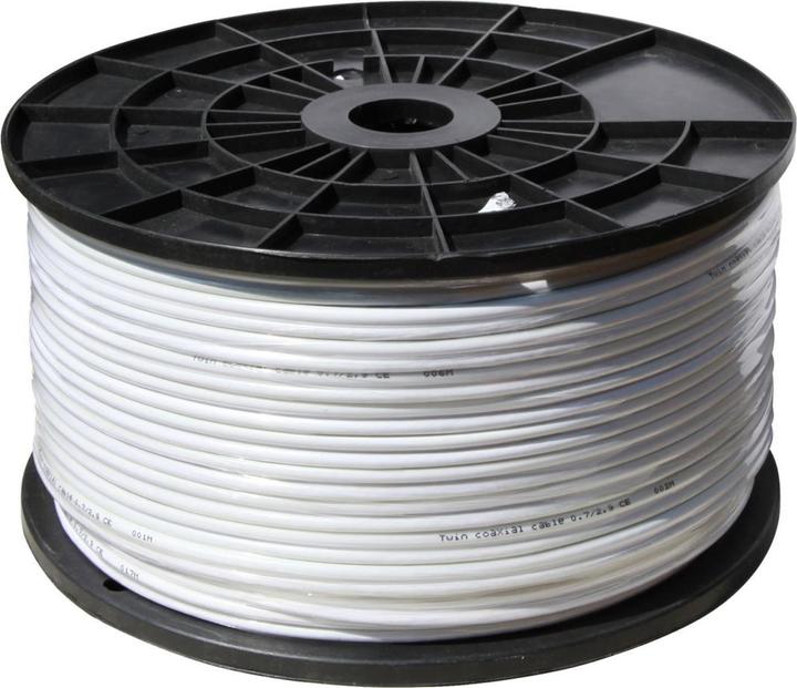 Actual product image Shiverpeaks ®-BASIC-S--SAT coaxial cable 1.01/4.6, triple shielded, copper, >120dB, 100m (120 dB, Antenna cable)