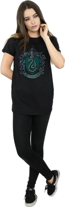 Image du produit Femme/Les femmes - T-shirt boyfriend en coton à l'effigie de Serpentard (XXL)