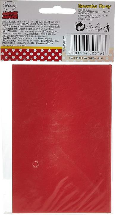 Actual product image Disney Cafe Minnie Mouse Invitations (Pack of 6) (6 pcs.)