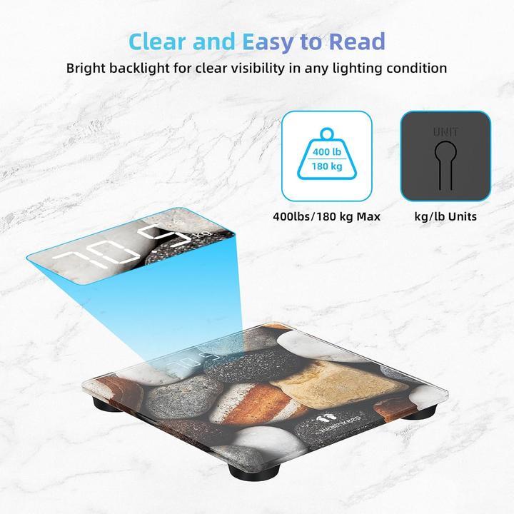 Image du produit Healthkeep Digitale Personenwaage mit LED-Anzeige (180 kg)