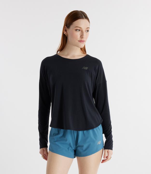 Produktbild New Balance W Drapey Jersey Long Sleeve T-Shirt (M)
