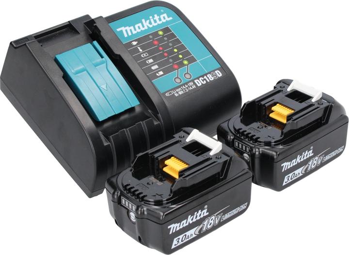 Actual product image Makita DDF 482 SFJ-R cordless drill driver 18V 62Nm + 2x rechargeable battery 3.0 Ah + charger + RHINO (Rechargeable battery operated)