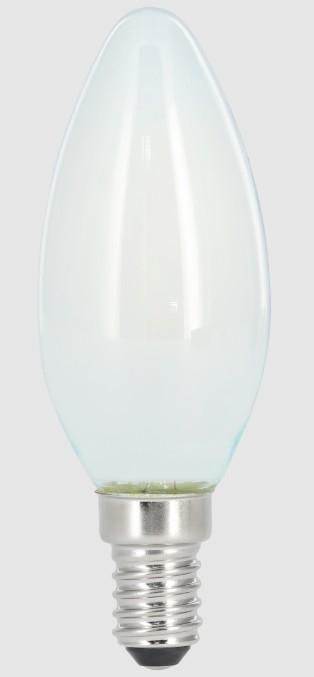 Produktbild Xavax LED-Filament, E14, 470lm ersetzt 40W, Kerzenlampe, matt, Warmweiss, dimmbar (E14, 4 W, 470 lm, 1 x, E)