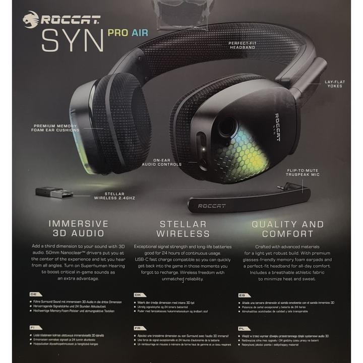 Image du produit Roccat Jeu sans fil Syn Pro Air (Sans fil)