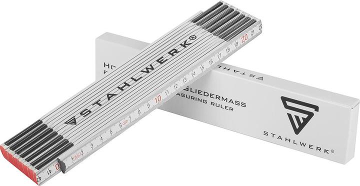 Actual product image Stahlwerk Folding rule set of 3 3 metre precision wooden folding rule, metre rule (Metric)