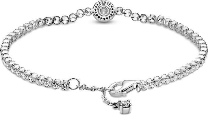 Pandora Halo Tennisarmband (18 cm, Sterling-Silber)