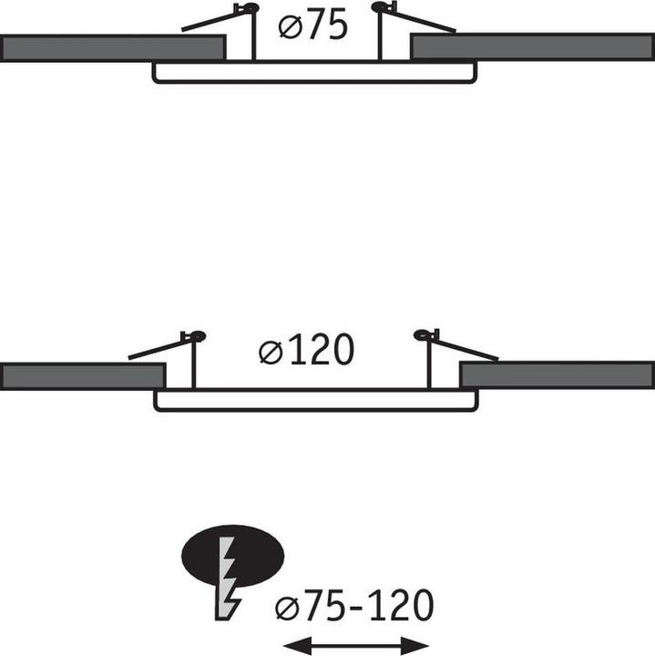 Actual product image Paulmann Downlight adapter