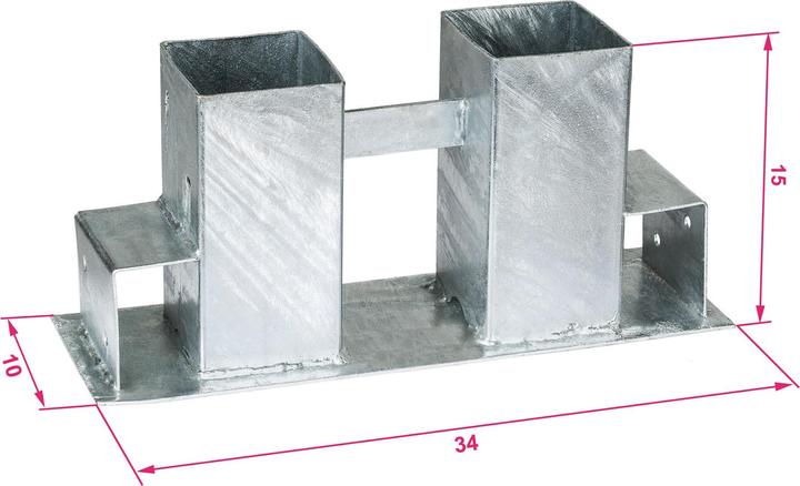 Immagine prodotto tectake Aiuto per impilare il legno 4 pezzi.