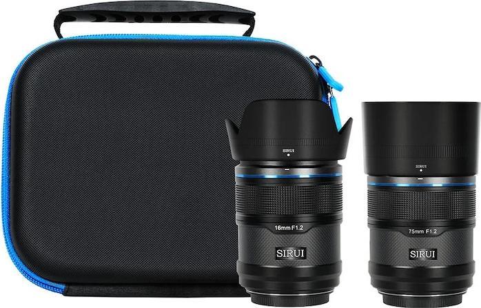 Actual product image Sirui Sniper AS-2S-XB 16mm & 75mm F1.2 APS-C/S35 Auto-Focus Lens(X Mount, Black, Carbon Fibre) (C-mount, APS-C / DX)
