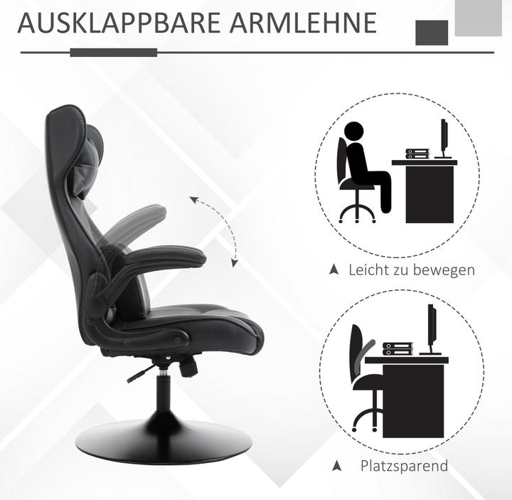 Actual product image Homcom Racing design gaming chair