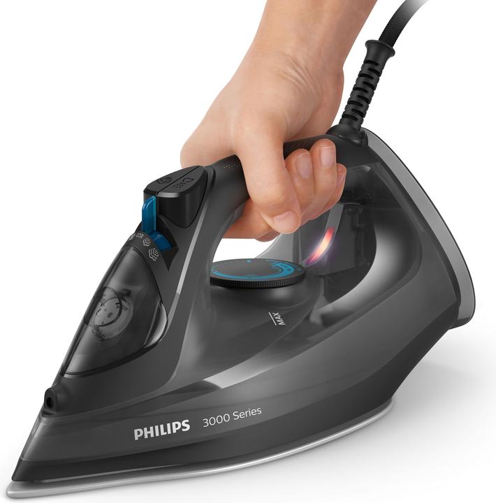 Productafbeelding Philips 3000 Serie DST3041 / 80 Stoomstrijkijzer Keramische Plaat 2600 W Zwart (2600 W, 200 g/min)