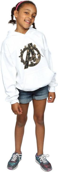 Actual product image Girls Avengers Infinity War Logo Hoodie (140, 146)