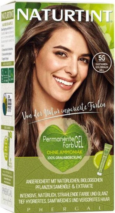 Immagine prodotto Naturtint Gel colorante permanente per capelli 5G Chestnut Golden Brown Light senza ammoniaca (5G Castagno marrone dorato chiaro senza ammoniaca)