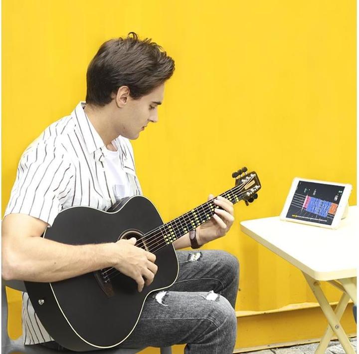 Image du produit Popu Music Guitare western Poputar T2 (Guitare occidentale, Rosewood (matériau de pont), Épicéa (table d'harmonie), Acajou (matériau arrière), Acajou (matériau latéral), Acrylonitrile butadiene styrene (ABS) (matériau de la planche à doigts))