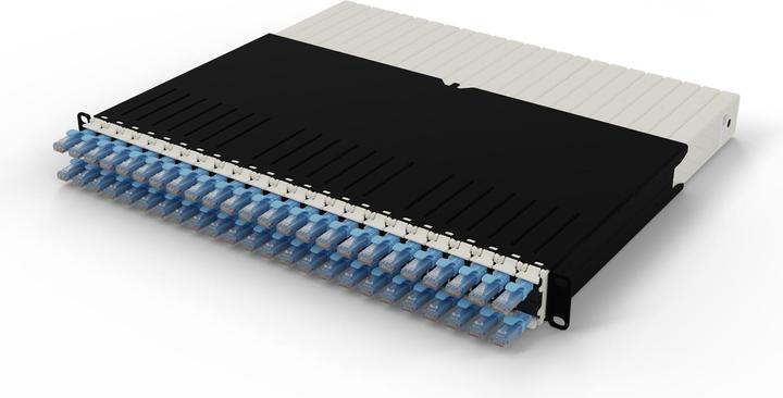 PATCHBOX one / 8RU / Cat 6A, UTP, 0.8 m, blue (U/UTP, CAT6a, 0.80 m)