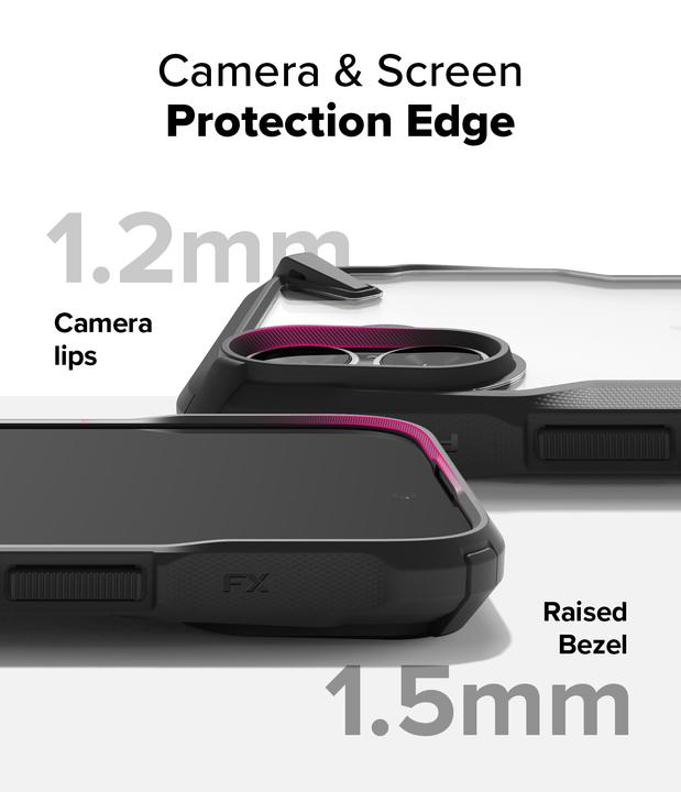 Image du produit Ringke Coque pour iPhone 16 FUSION X BLACK (Apple iPhone 16)