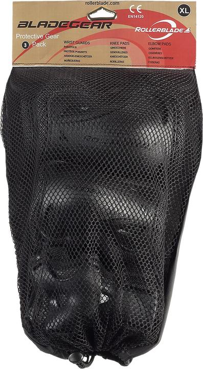 Immagine prodotto Rollerblade Skate Gear Pack (XL, Protettori gomito, Protezioni per i polsi, Ginocchiera, Esemplare unico)