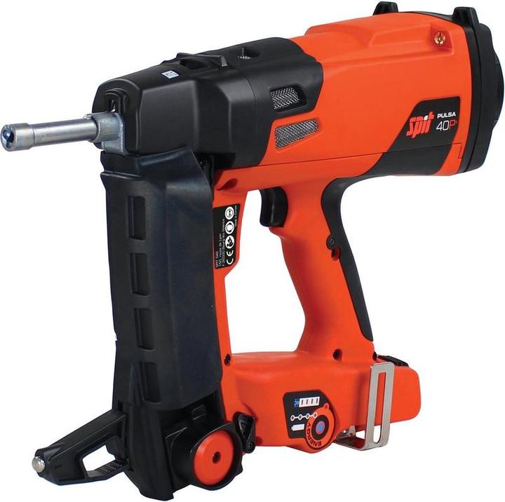 Paslode Spit gas nail gun Pulsa 40P+ drywall 100 joules, with one battery, charger, in case