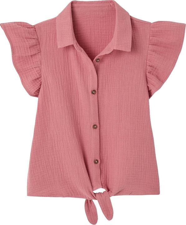 Image du produit Vertbaudet Mädchen Musselinbluse zum Binden (104)