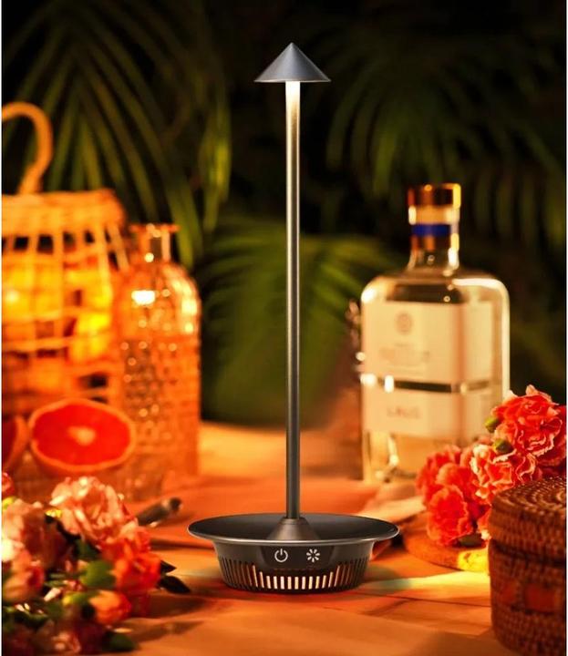 Actual product image Techly Cordless LED lamp with RGB base Touch Dimmable (130 lm)