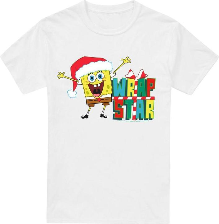 Produktbild Spongebob Squarepants Wrap Star At Christmas TShirt (L)